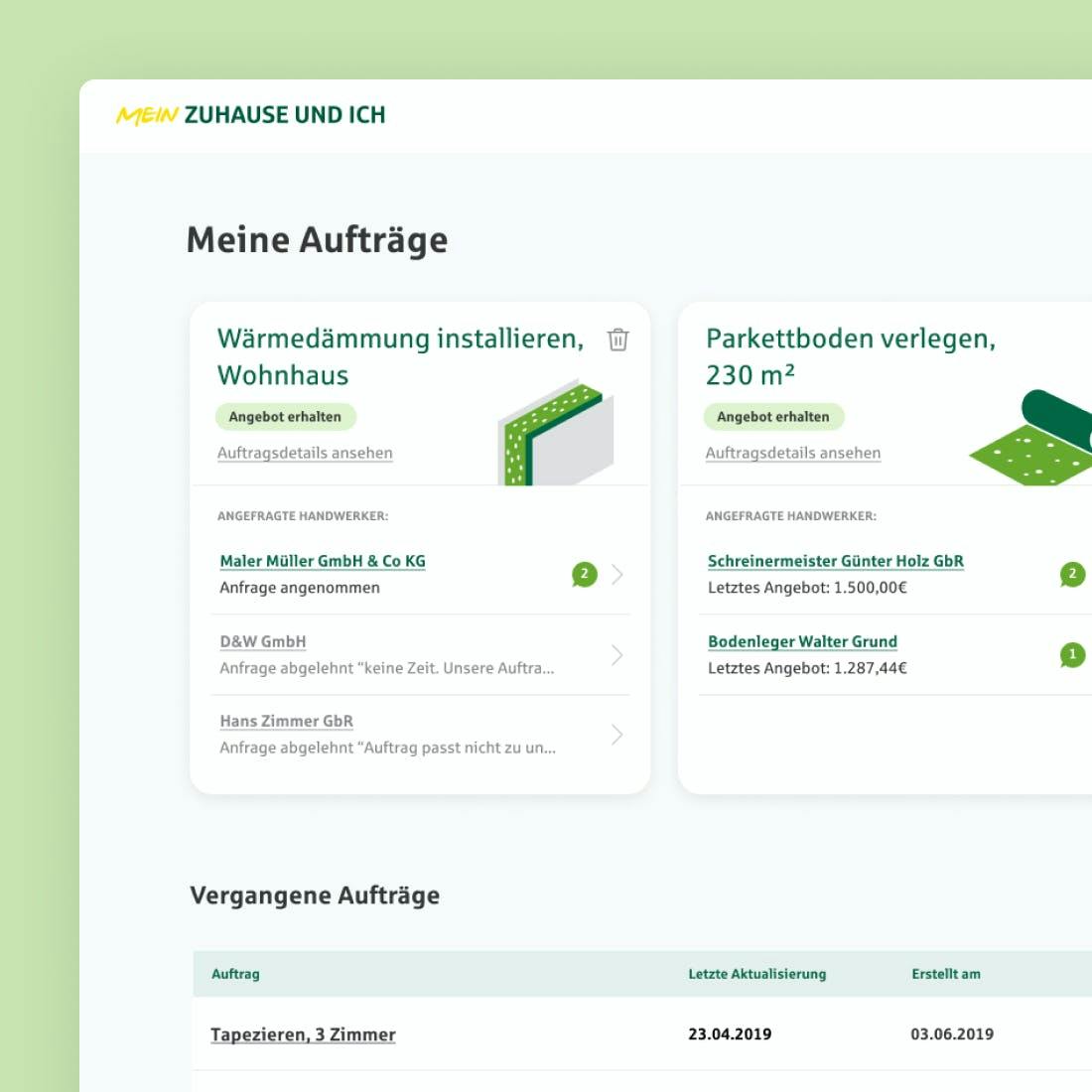 Interface Design für die Versicherung Provinzial Rheinland