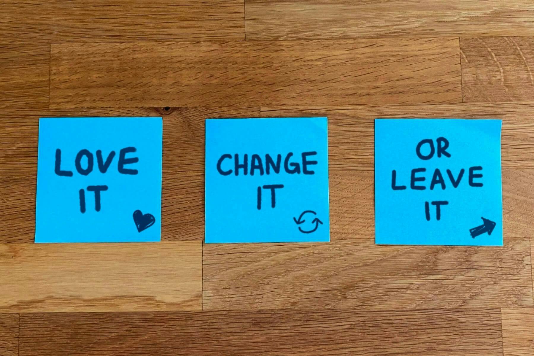 Entscheidungshilfe in der Produktentwicklung: Love it, change it, leave it